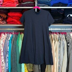 Vera Wang navy short sleeve dress size L​